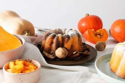 Пухкав есенен кекс с тиква